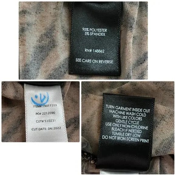 Torrid Studio Knit Shirred Bodycon Dress Brown Tiger Print 14 16 1X NWT Clubwear - Picture 4 of 16